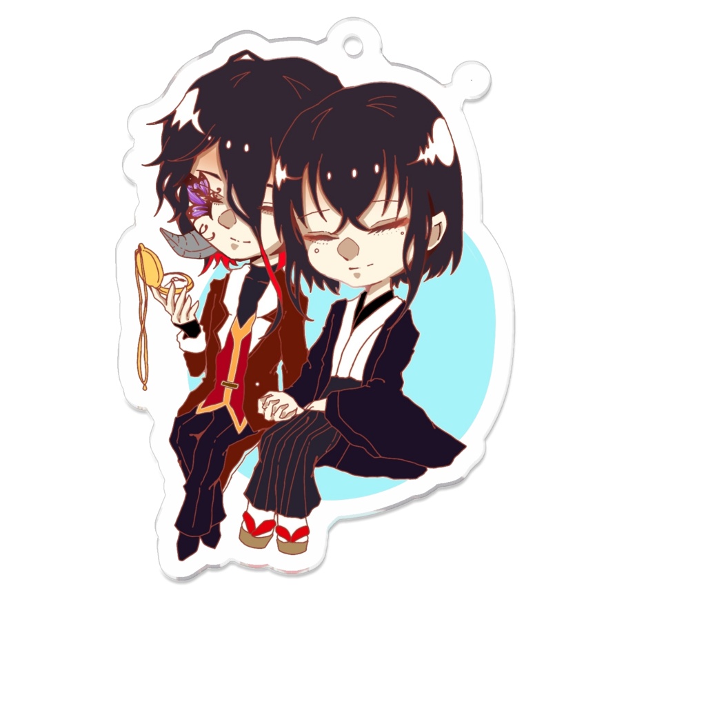 難解賭博 キー藍 アクリルキーホルダー