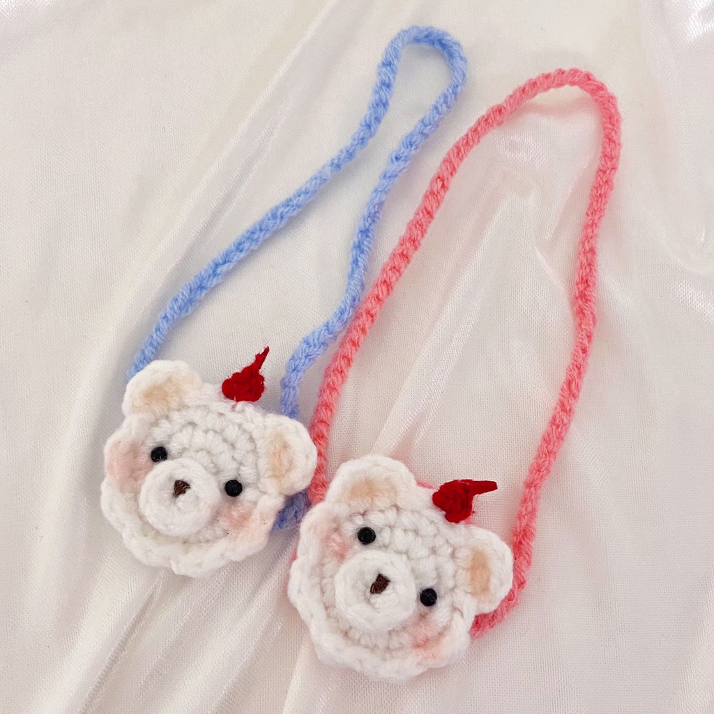 【アイナナ モンぬい】チェリーくまさんボンネット&ポシェットset