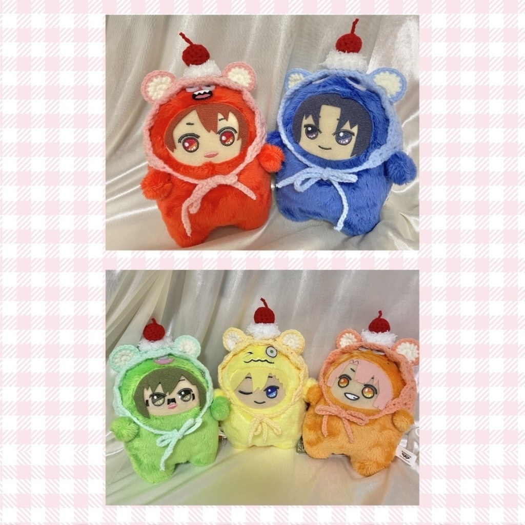 【アイナナ モンぬい】チェリーくまさんボンネット&ポシェットset