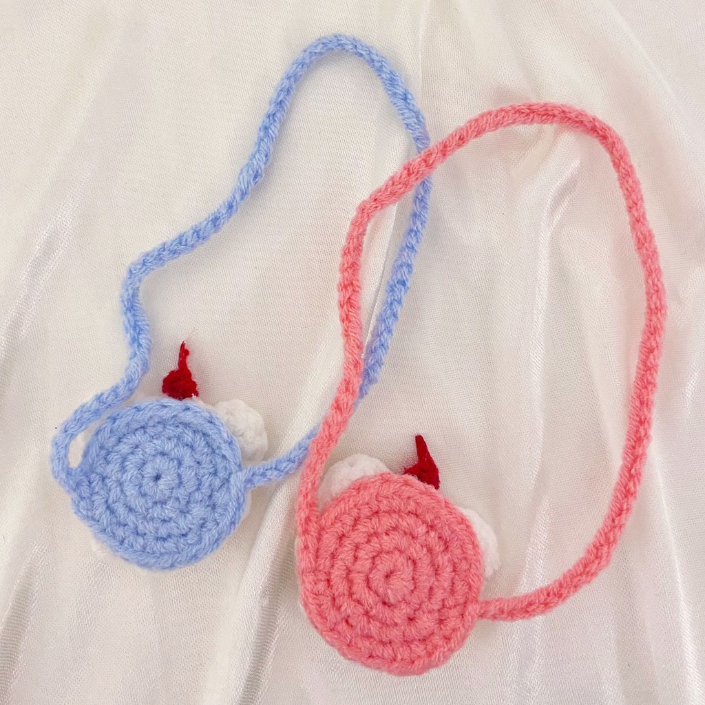 【アイナナ モンぬい】チェリーくまさんボンネット&ポシェットset