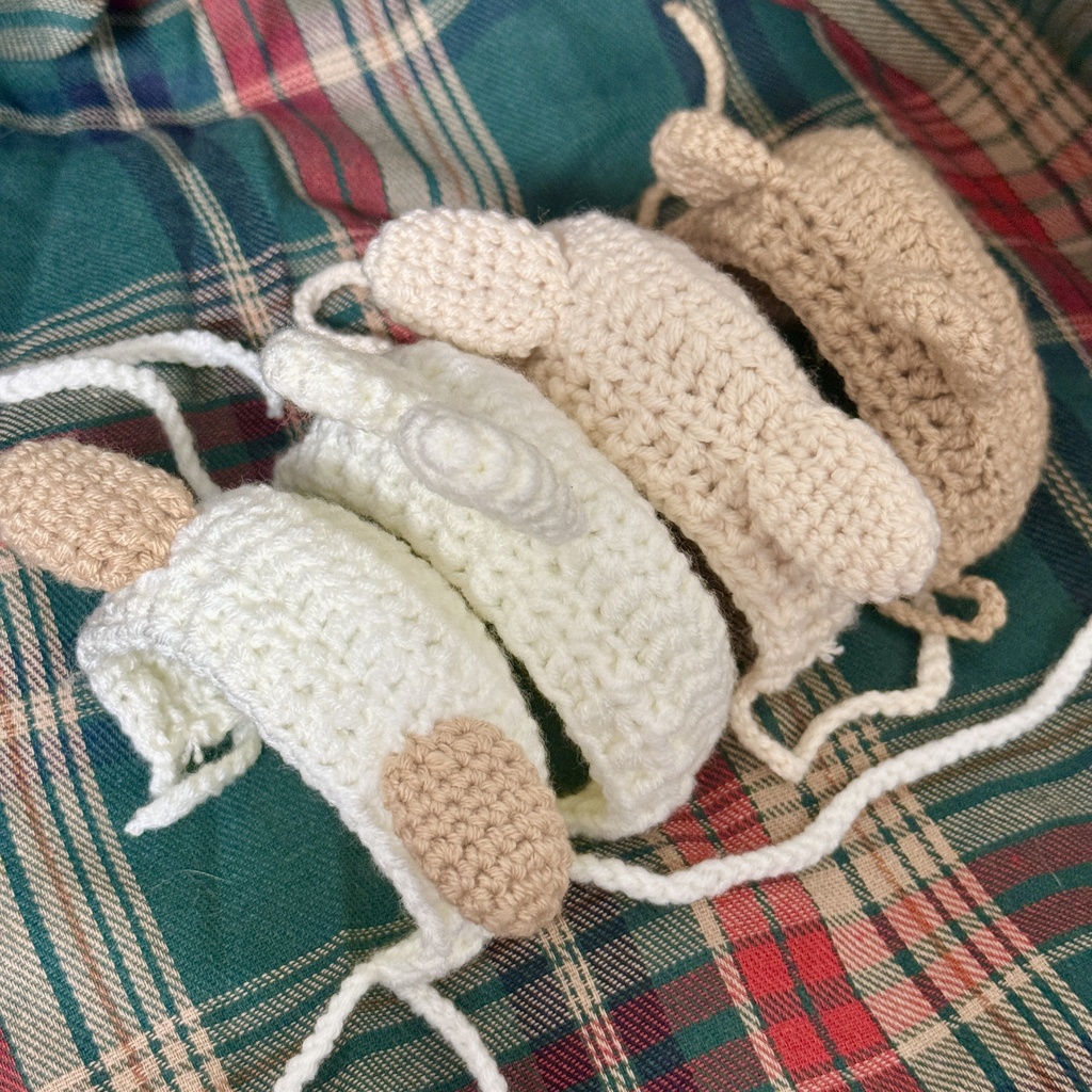 【にじぱぺっと】アニマル ボンネット