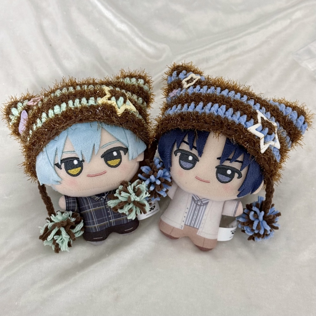 【10cmぬい】ねこみみボーダーニット帽