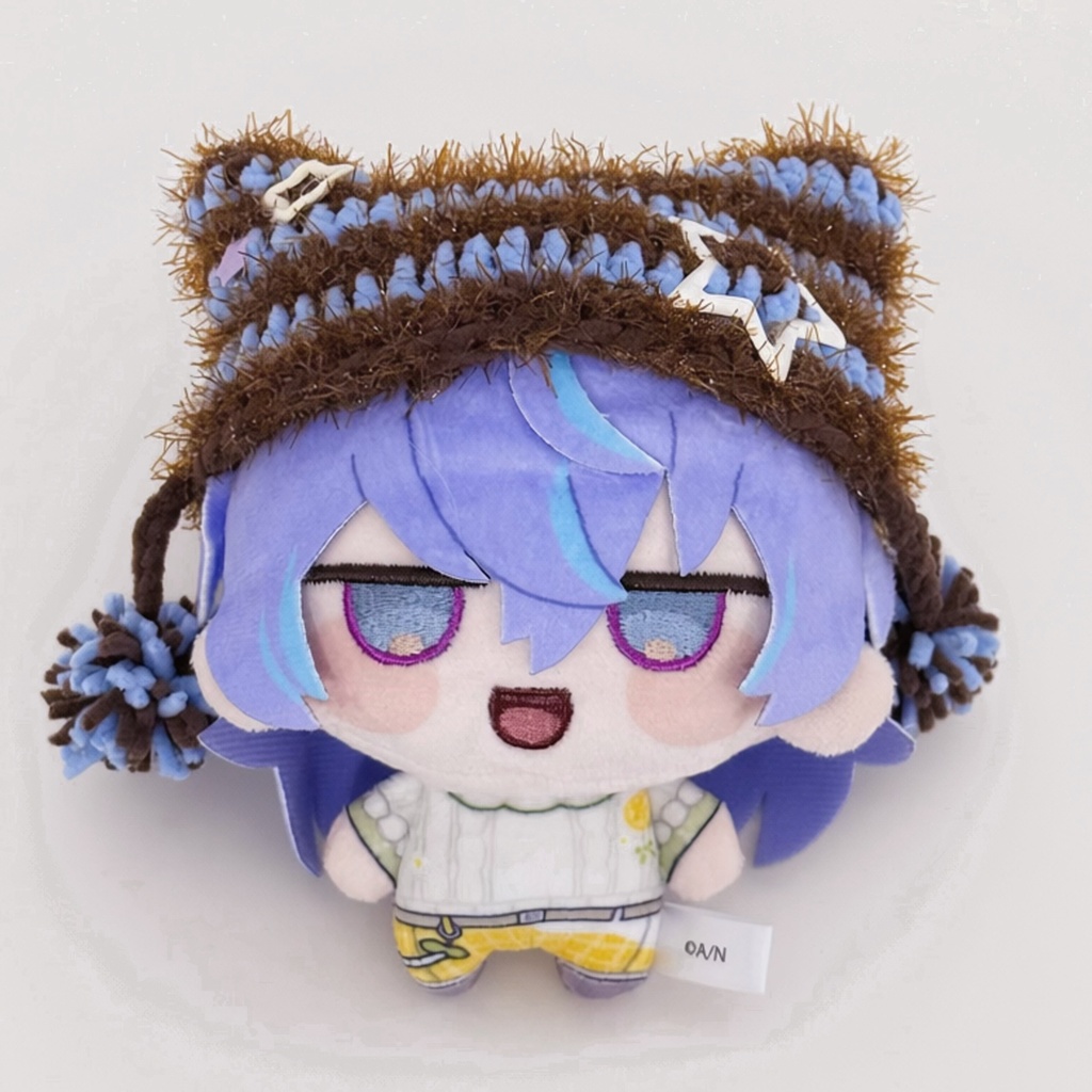 【10cmぬい】ねこみみボーダーニット帽