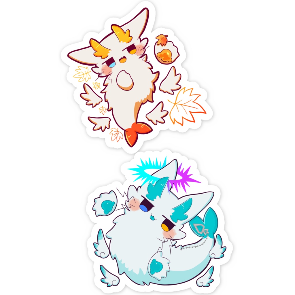 デフォぬいちゃんステッカー