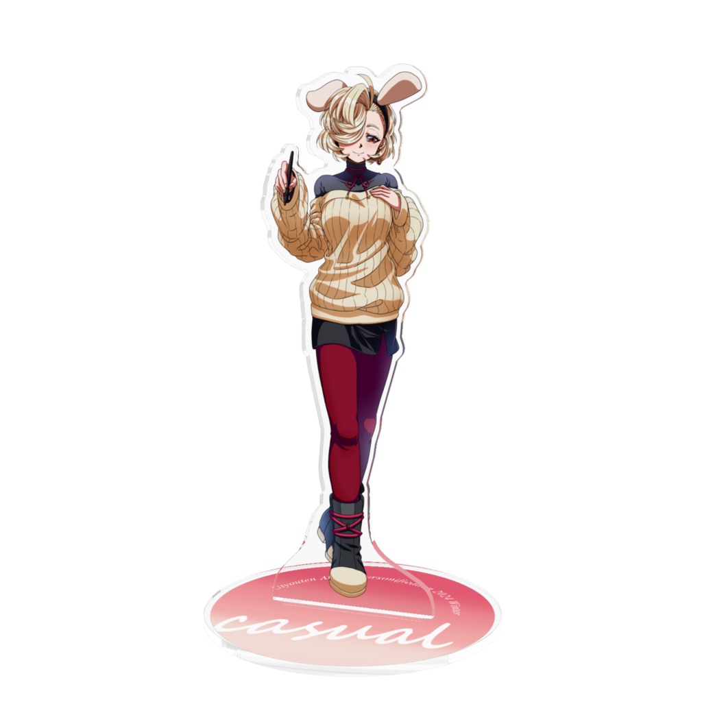 卯鳥天赤子擬人化コンテスト2024冬ファンタジー部門優勝デザインアクスタ