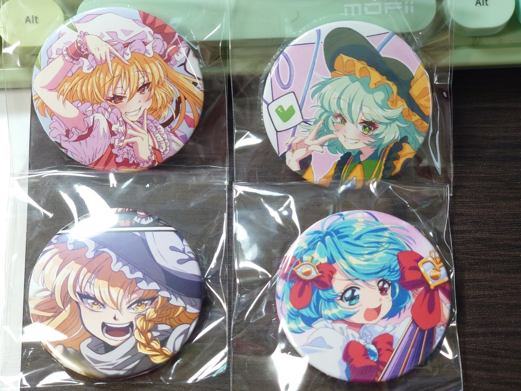 【東方Project】缶バッジ【魔理沙】【こいし】【フラン】【小傘】