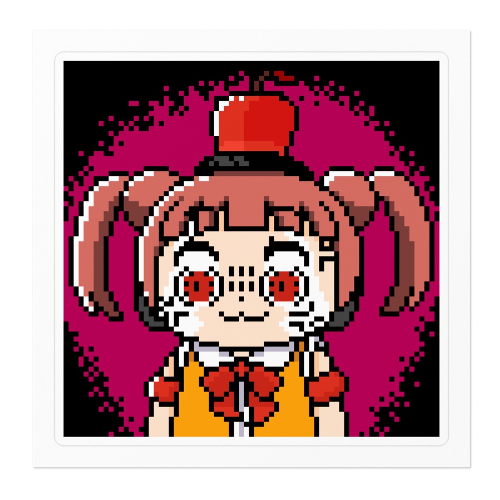 鹿沼りんご_いやよく見たら_ステッカー