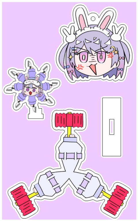 回る!ピコノカアクリルキーホルダー【おまけ付き】