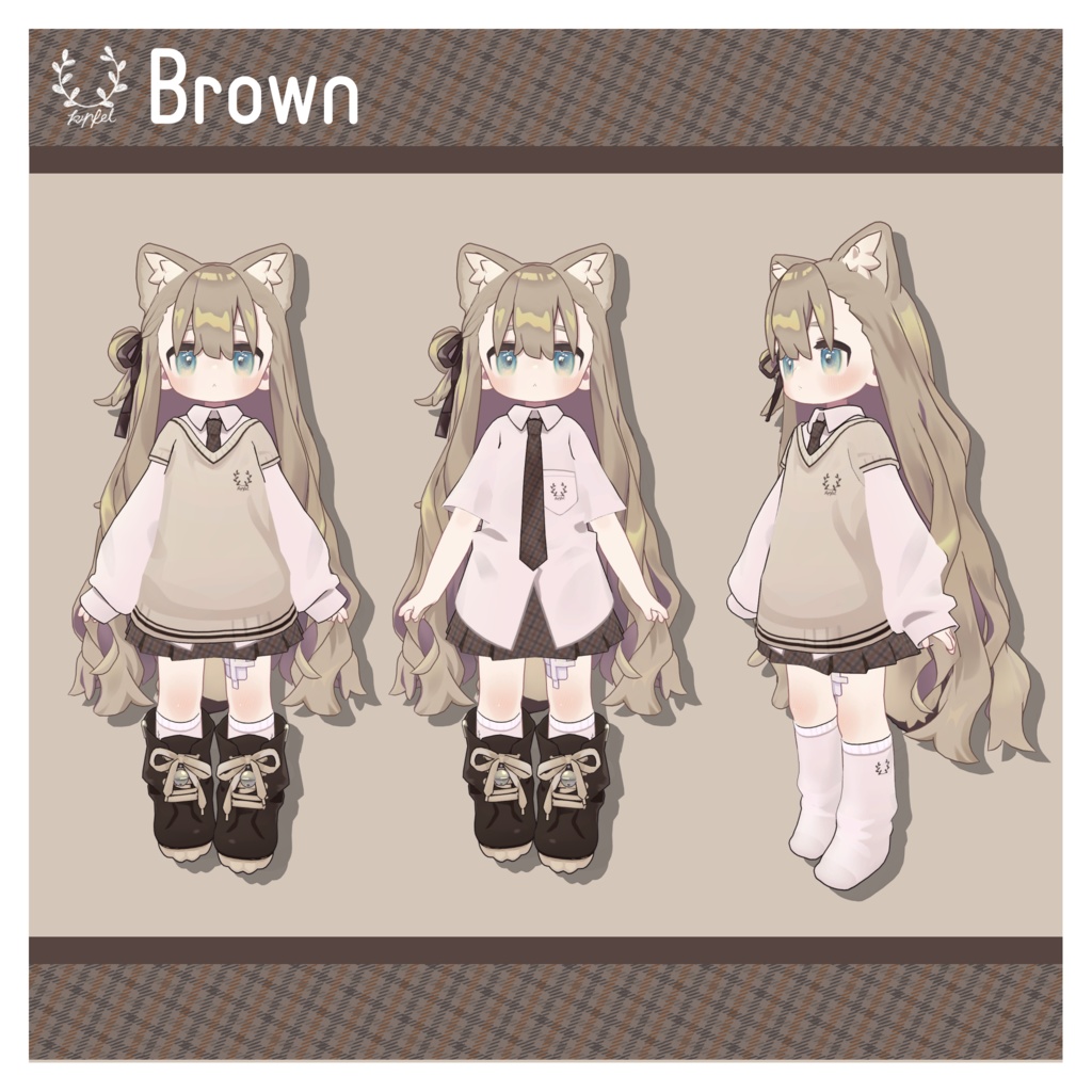 制服風デフォルト衣装テクスチャ - Uniform Outfit Texture -