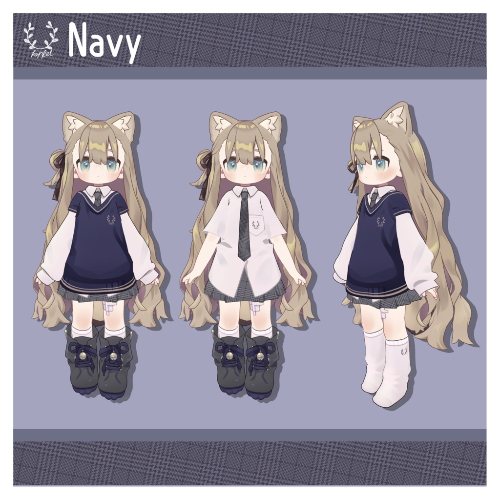 制服風デフォルト衣装テクスチャ - Uniform Outfit Texture -