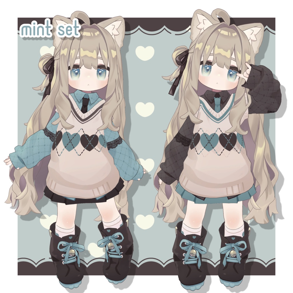 地雷系風デフォルト衣装テクスチャ - Zirai Outfit Texture -