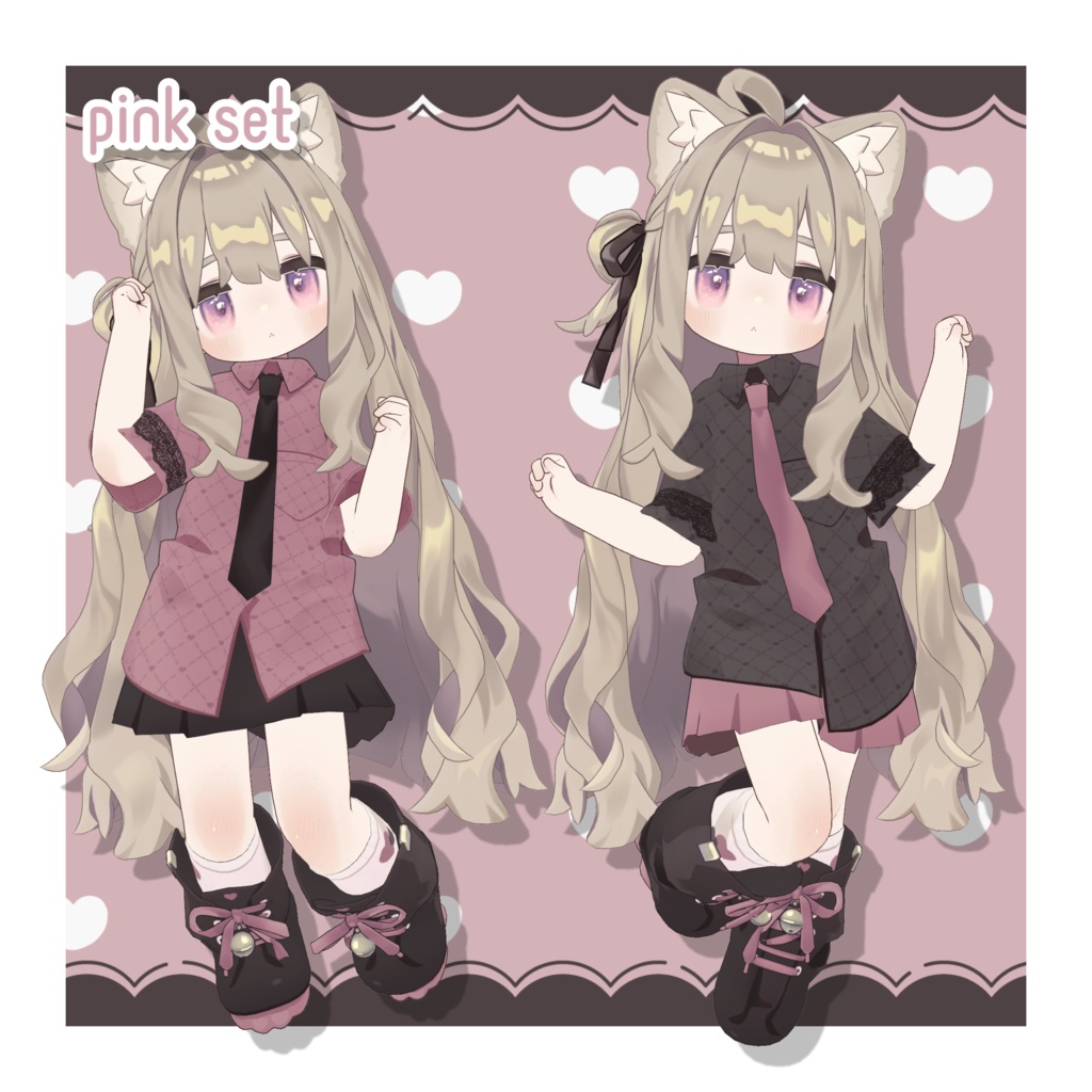 地雷系風デフォルト衣装テクスチャ - Zirai Outfit Texture -