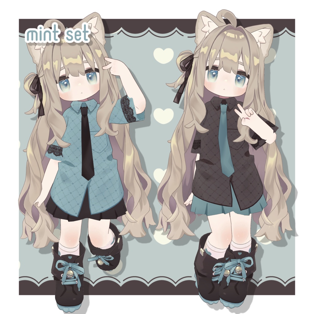 地雷系風デフォルト衣装テクスチャ - Zirai Outfit Texture -