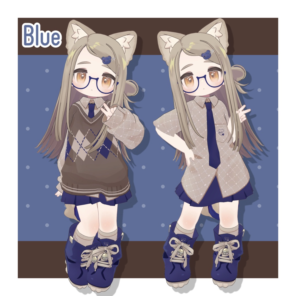 ブラウンアーガイル デフォルト衣装テクスチャ - Brown Argyle Outfit Texture -