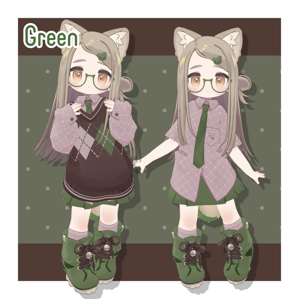 ブラウンアーガイル デフォルト衣装テクスチャ - Brown Argyle Outfit Texture -