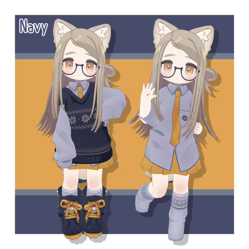 ノルディック柄デフォルト衣装テクスチャ -Nordic Outfit Texture-