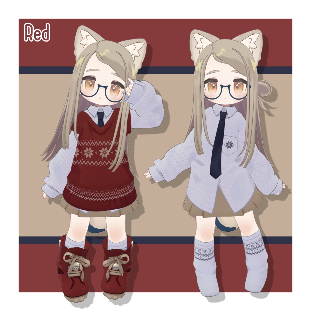 ノルディック柄デフォルト衣装テクスチャ -Nordic Outfit Texture-