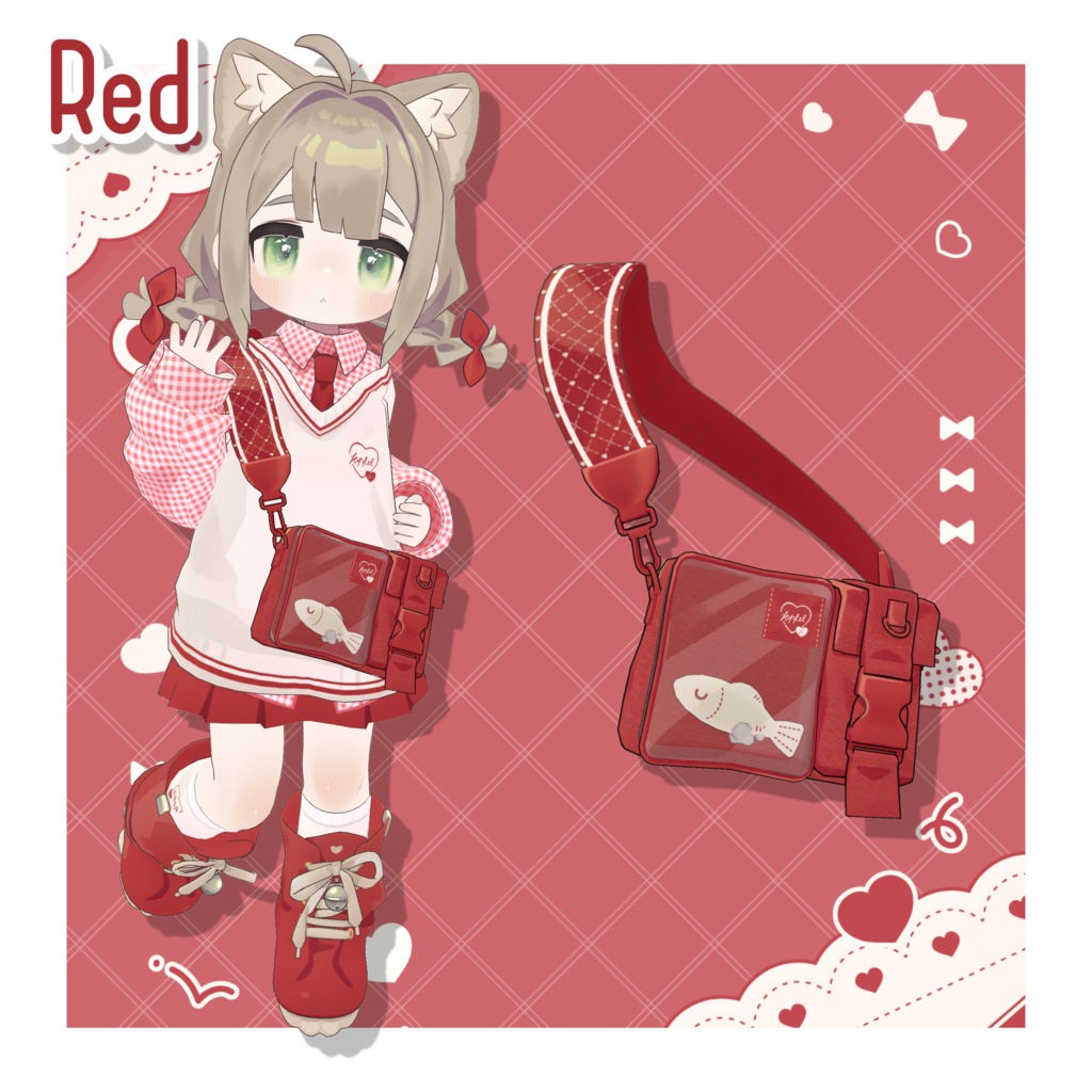 ハートバッグテクスチャ - heart bag texture -