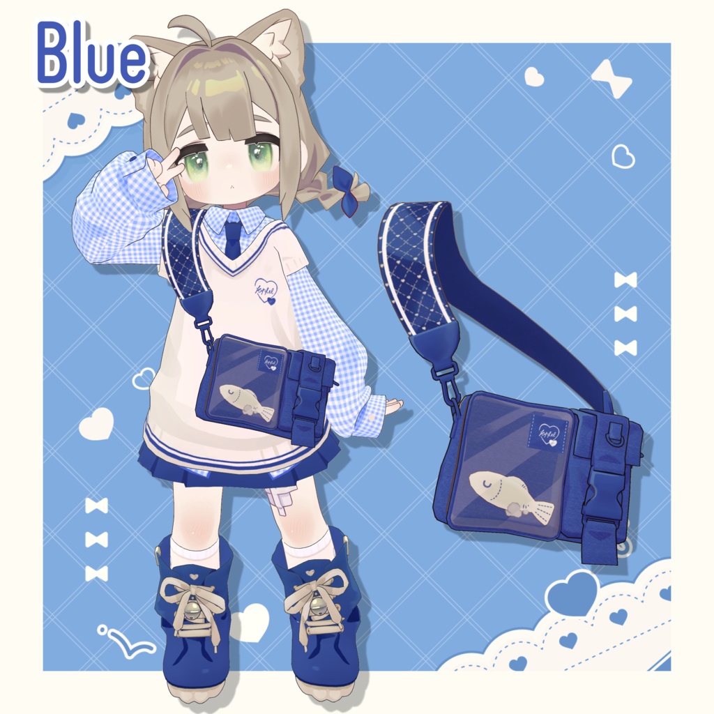 ハートバッグテクスチャ - heart bag texture -