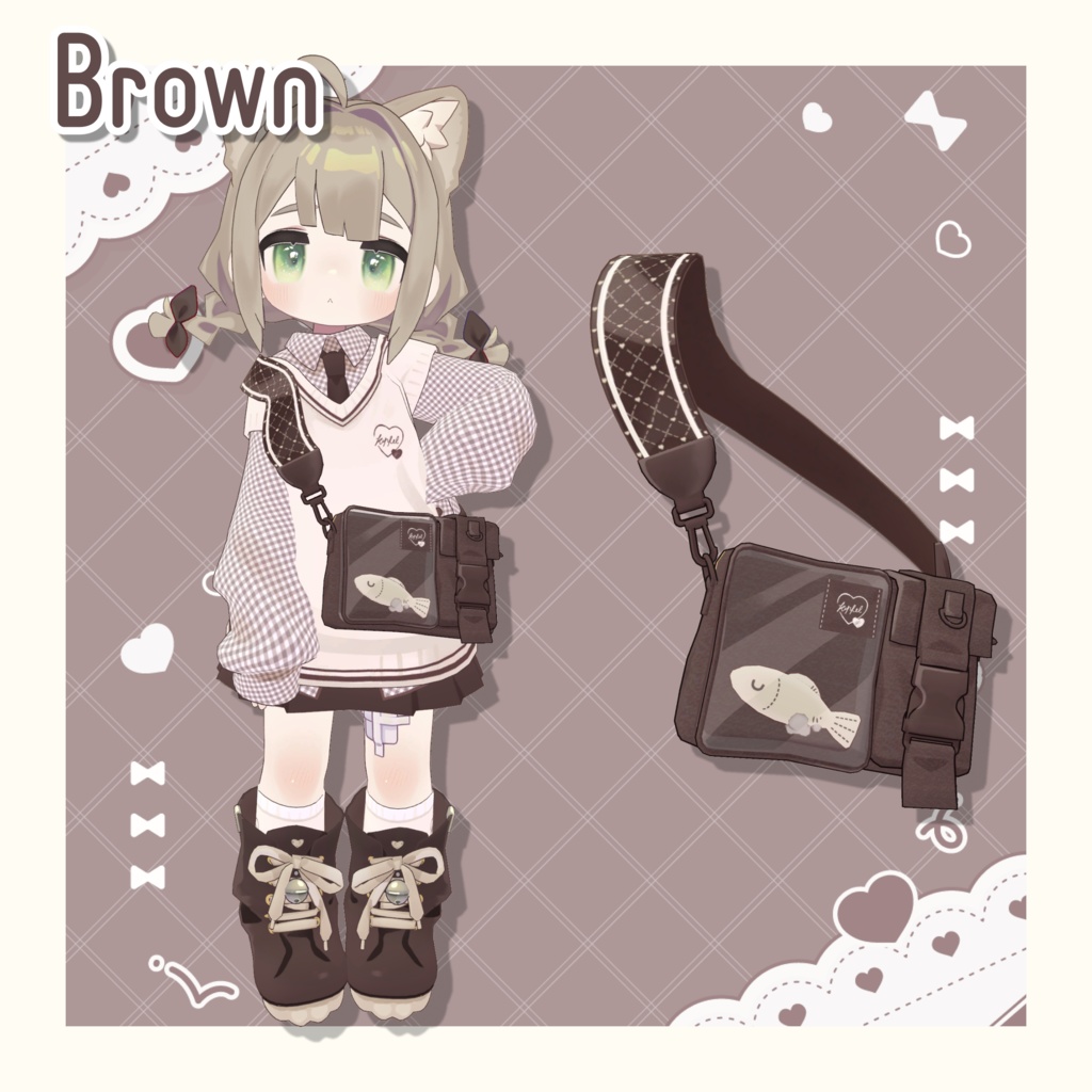 ハートバッグテクスチャ - heart bag texture -