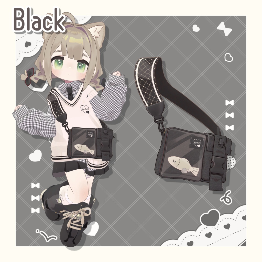 ハートバッグテクスチャ - heart bag texture -