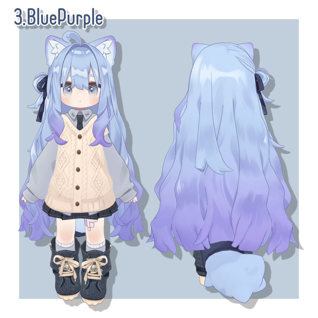 グラデーションヘアーテクスチャ - Gradation Hair Texture -