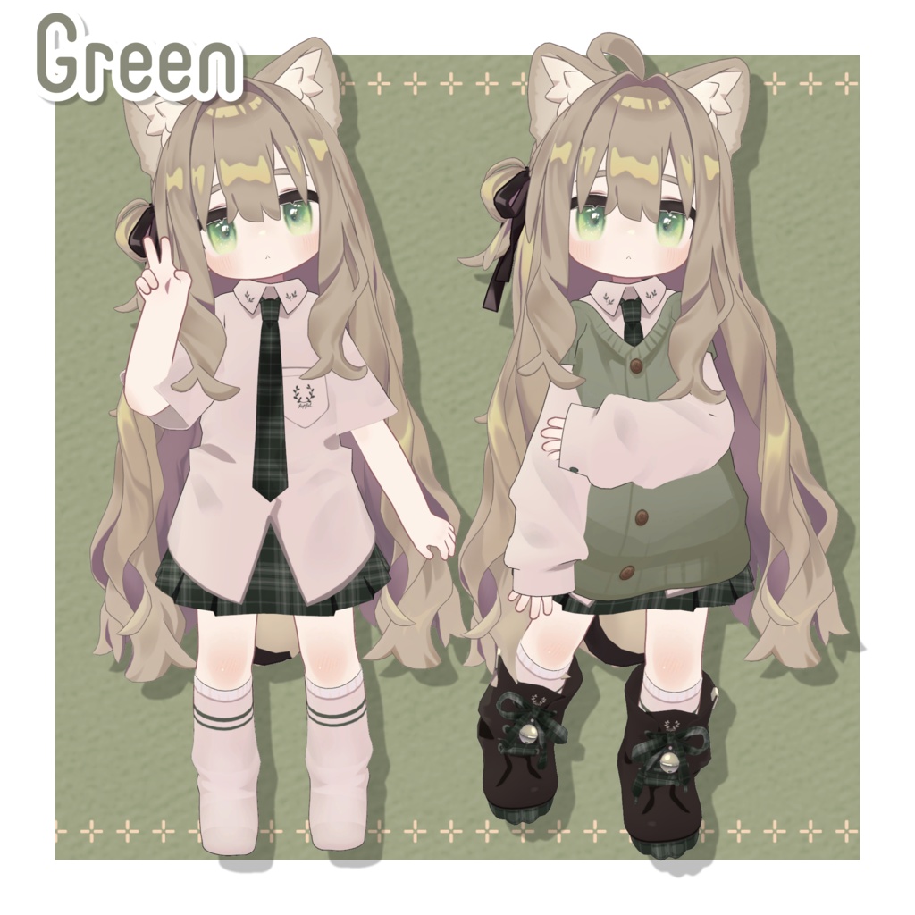 制服風デフォルト衣装テクスチャ vol2 - Uniform Outfit Texture vol2 -