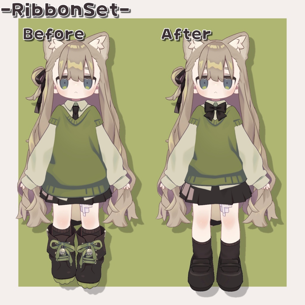 【キプフェル専用】デフォルト衣装アレンジセット