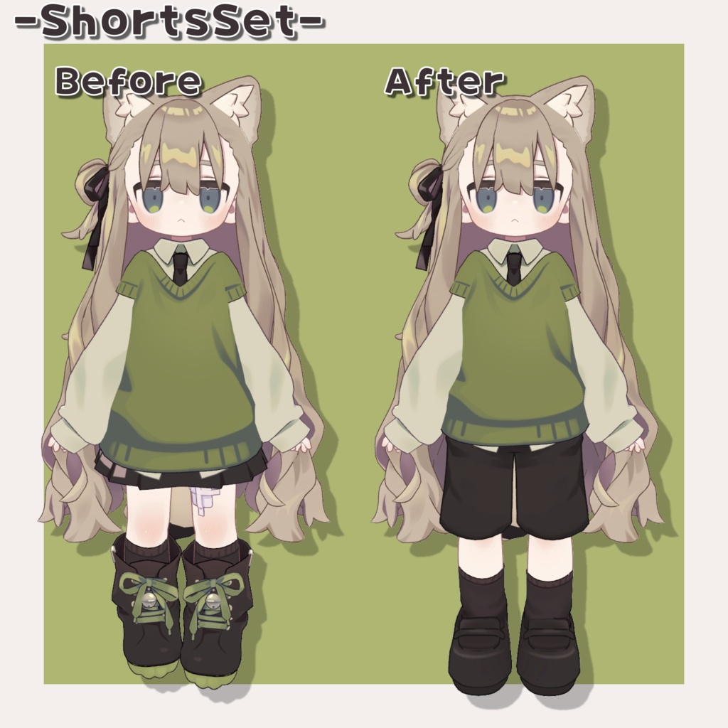 【キプフェル専用】デフォルト衣装アレンジセット