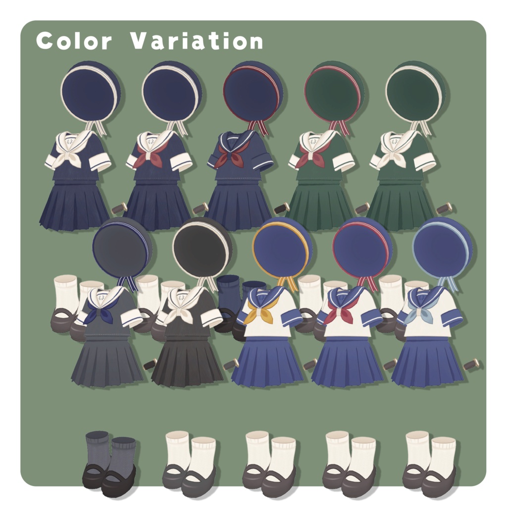 【販売記念SALE!】ノスタルジアセーラー🐋【7素体対応】