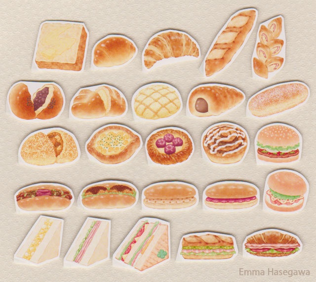 パンこれくしょんフレークシール