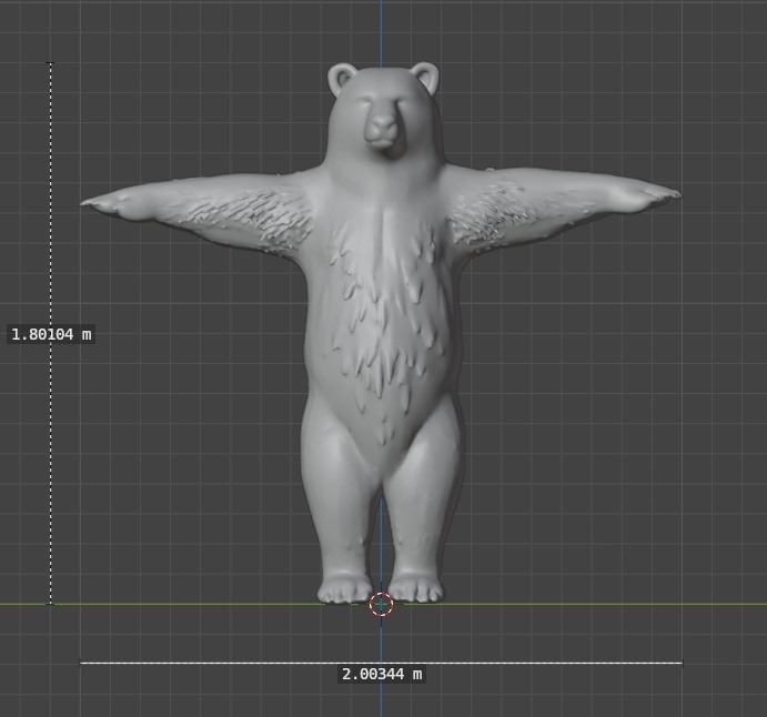 オリジナル3Dモデル:リアル熊 Bear