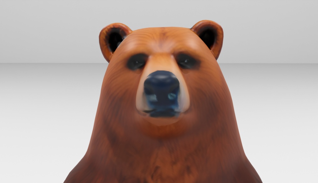 オリジナル3Dアバター:リアル熊 Bear