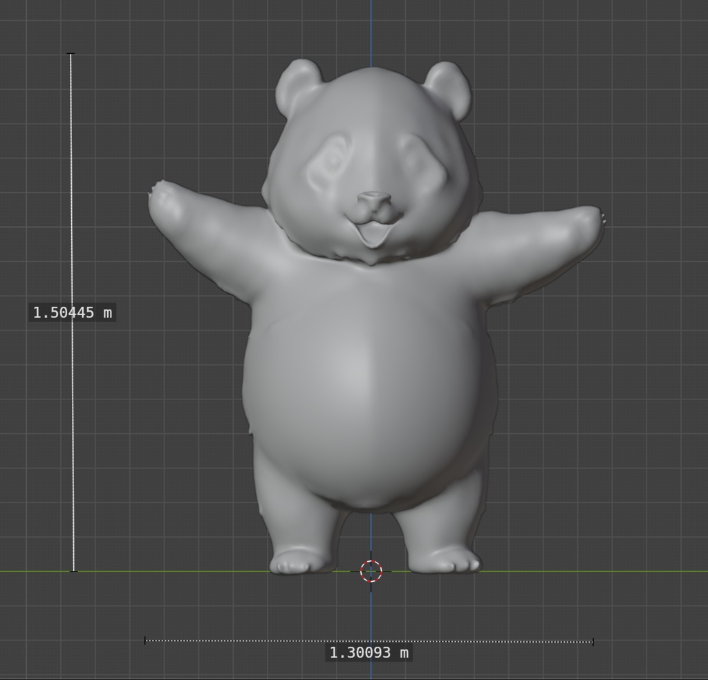 オリジナル3Dモデル:パンダ panda