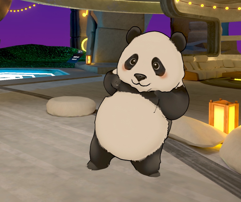 オリジナル3Dモデル:パンダ panda