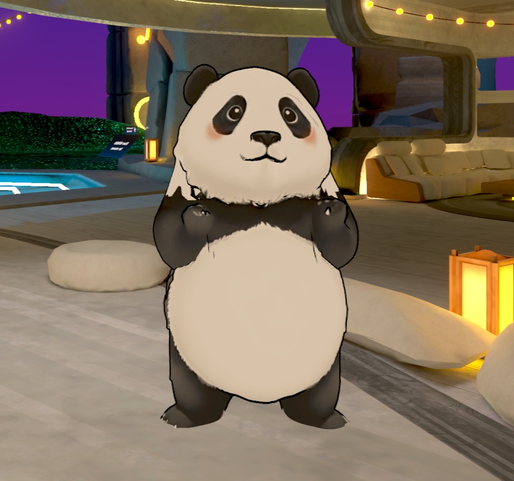 オリジナル3Dモデル:パンダ panda