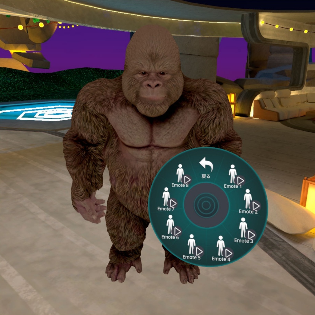 オリジナル3Dモデル:リアルゴリラ gorilla