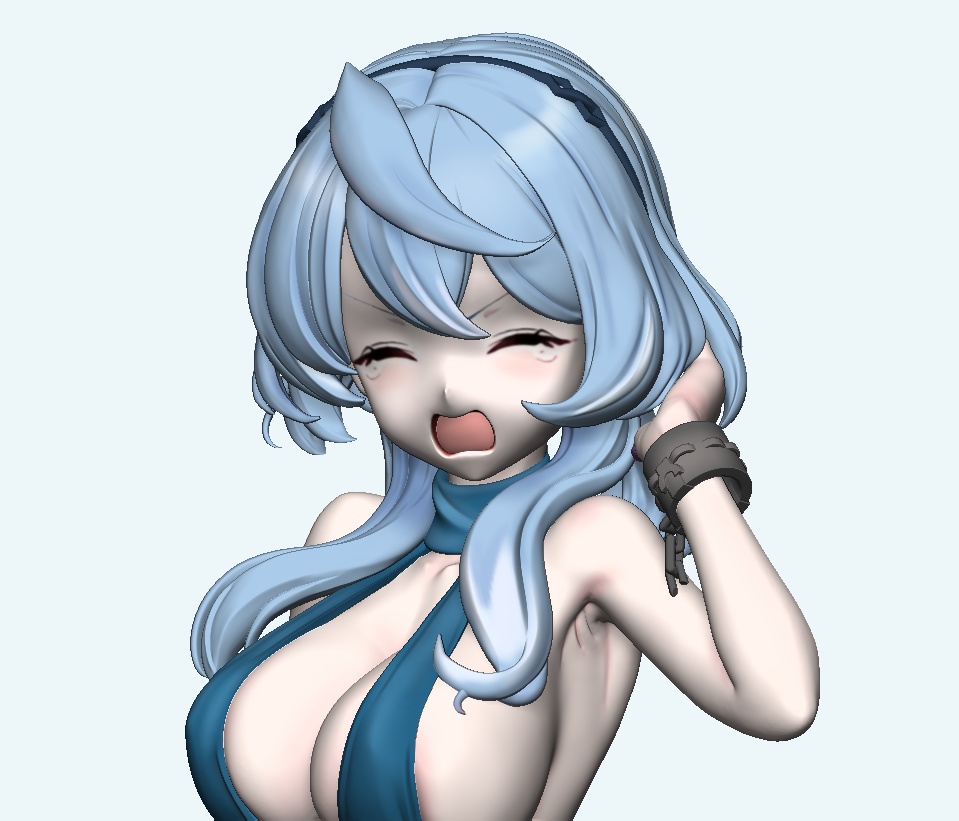 ブルーアーカイブ アコ1/7ドレスver. 未塗装未組み立てガレージキット(フェイスパーツ2種付属)