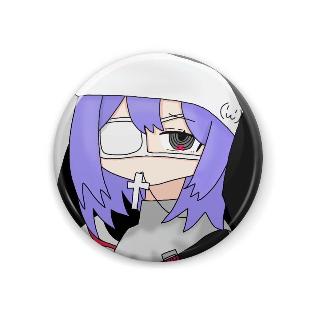 こもシスター缶バッジ44mm