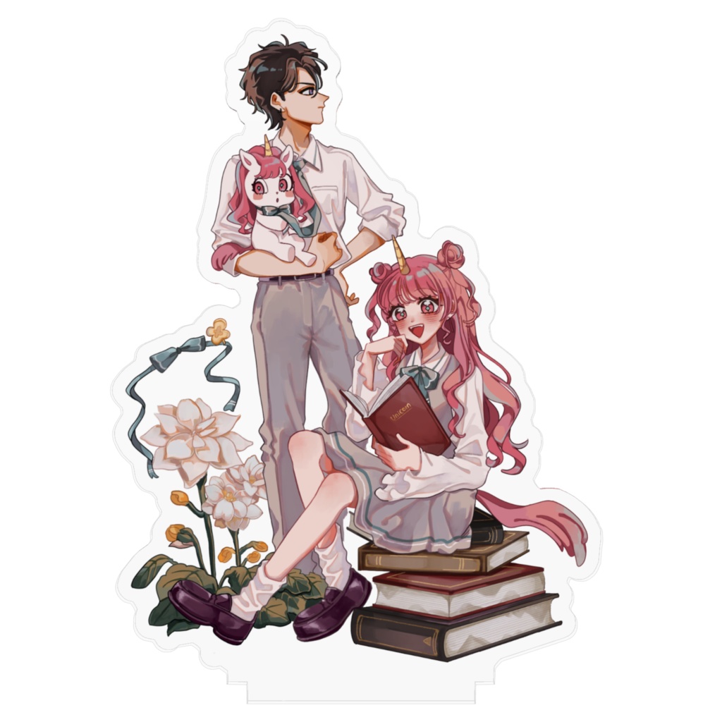 月とユニコーン・アクリルスタンド_Harunoki