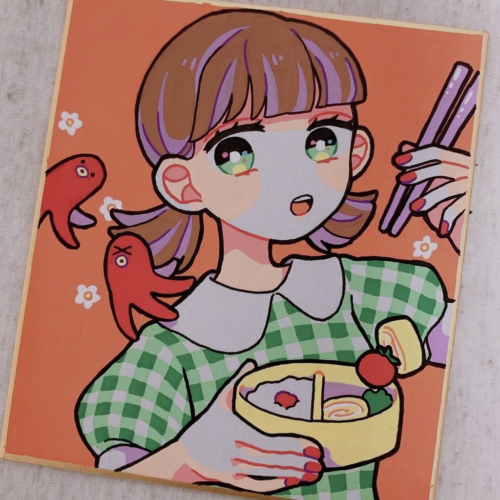 ミニ原画色紙３