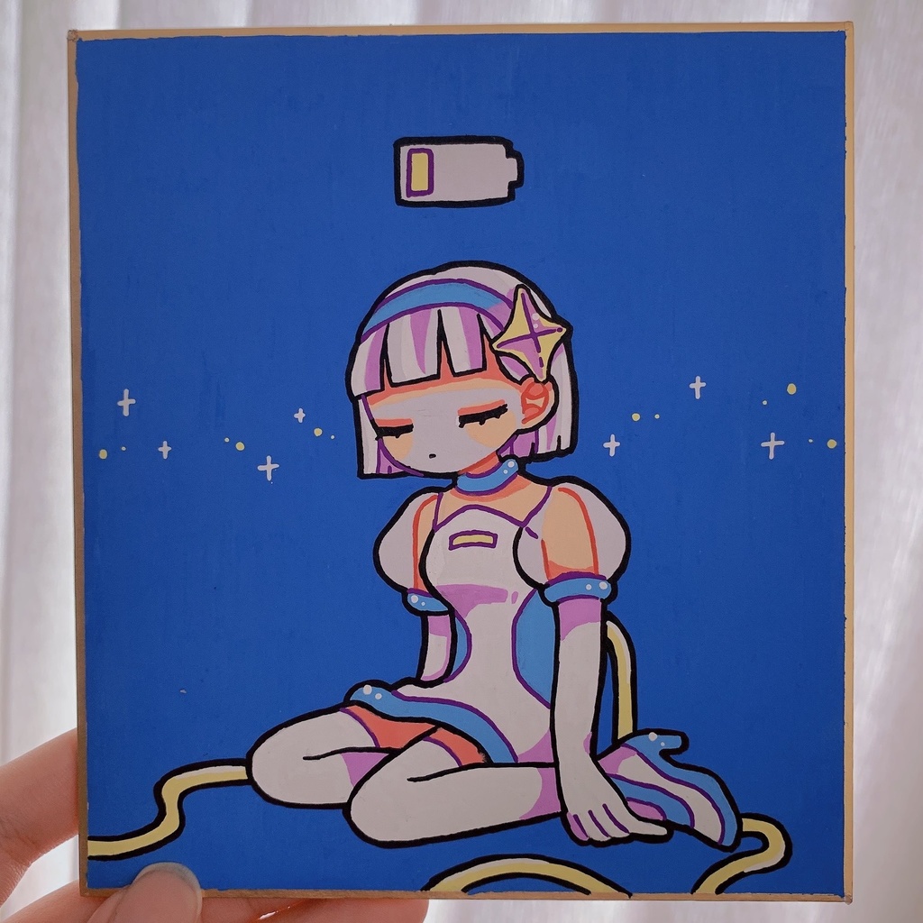 ミニ原画色紙４