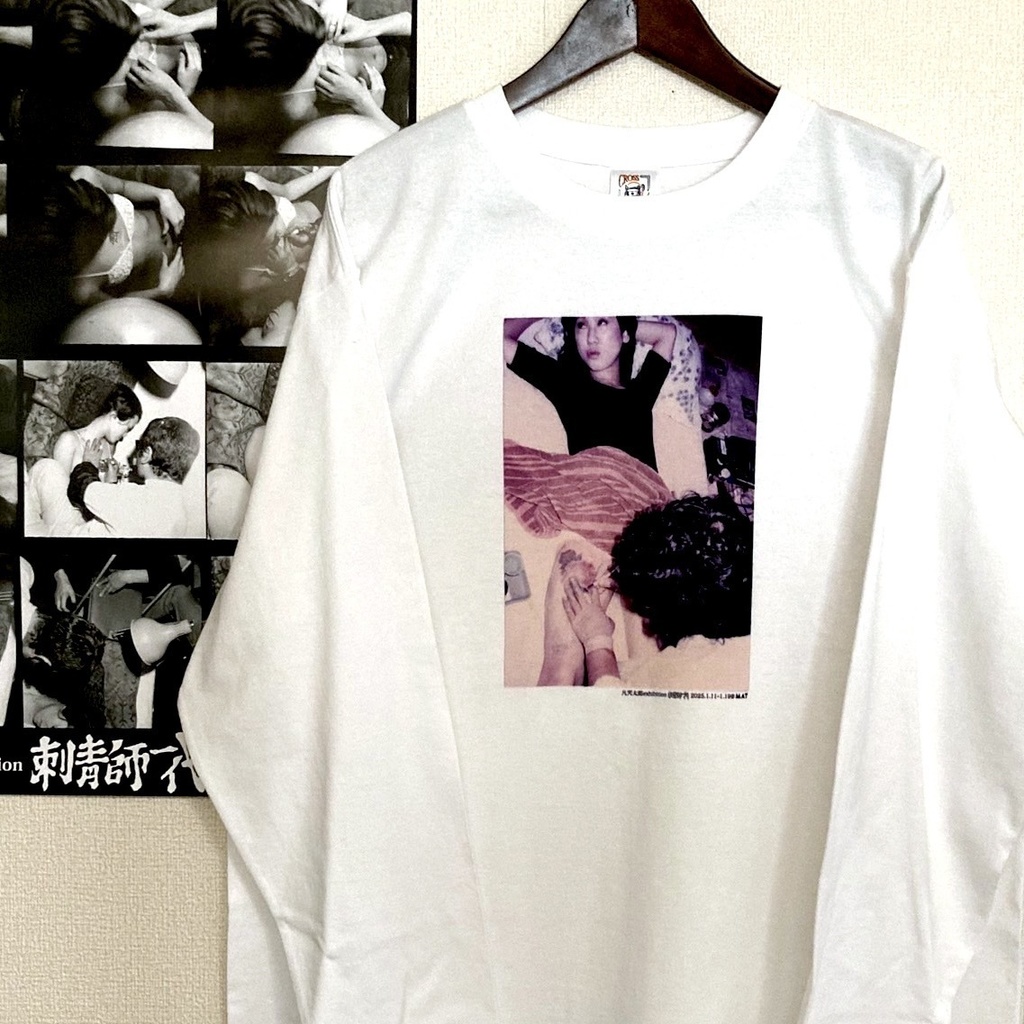 【SALE 3/28まで】4500円→3000円 「牡丹」刺青師一代ロングスリーブTシャツ