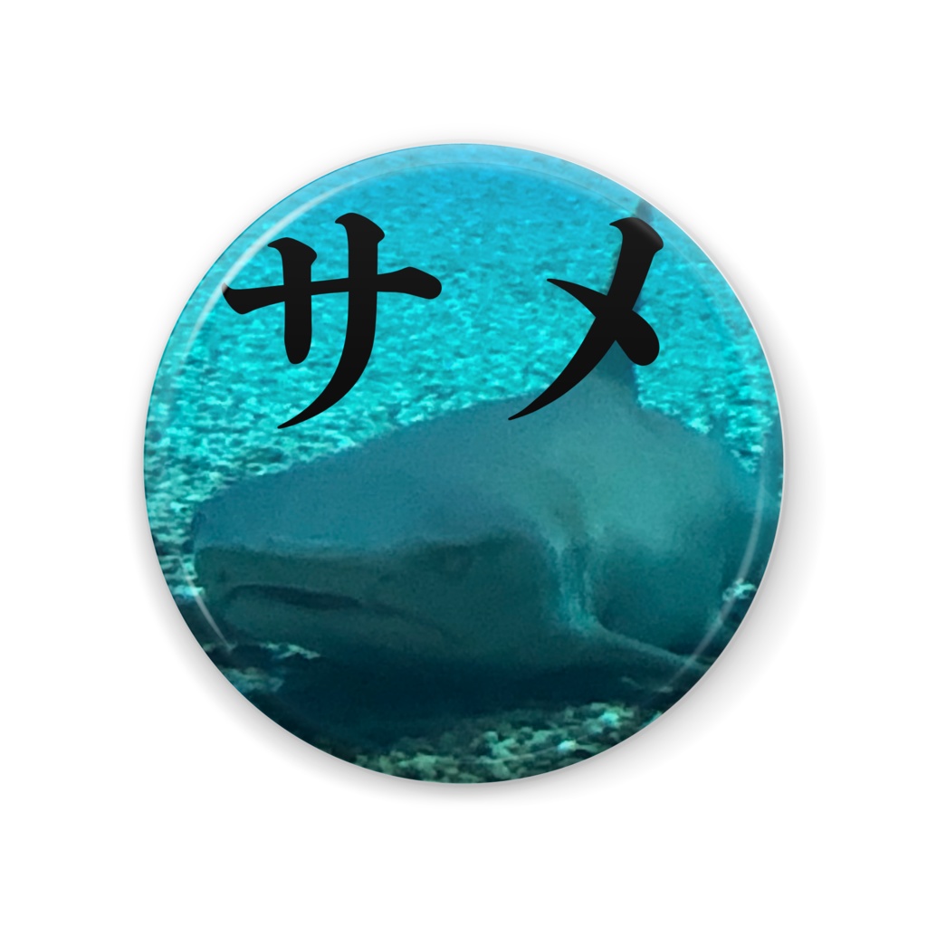 サメ缶バッジ