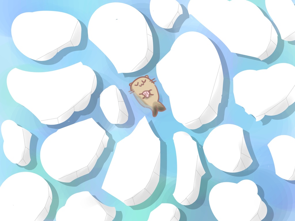 漂流らっこTシャツ