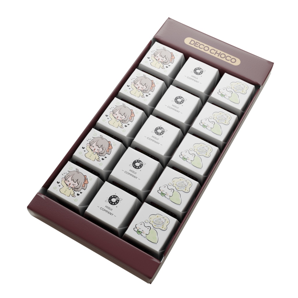 ハッピーバレンタイン♡ひすせなDECOチョコ