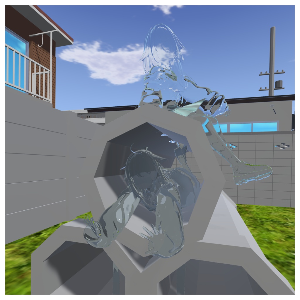 【MA対応】泡沫すふぃあ【VRChat対応3Dモデル・アクセサリー】