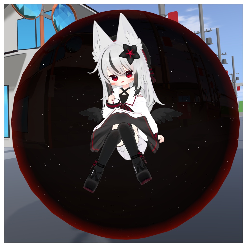 【MA対応】泡沫すふぃあ【VRChat対応3Dモデル・アクセサリー】