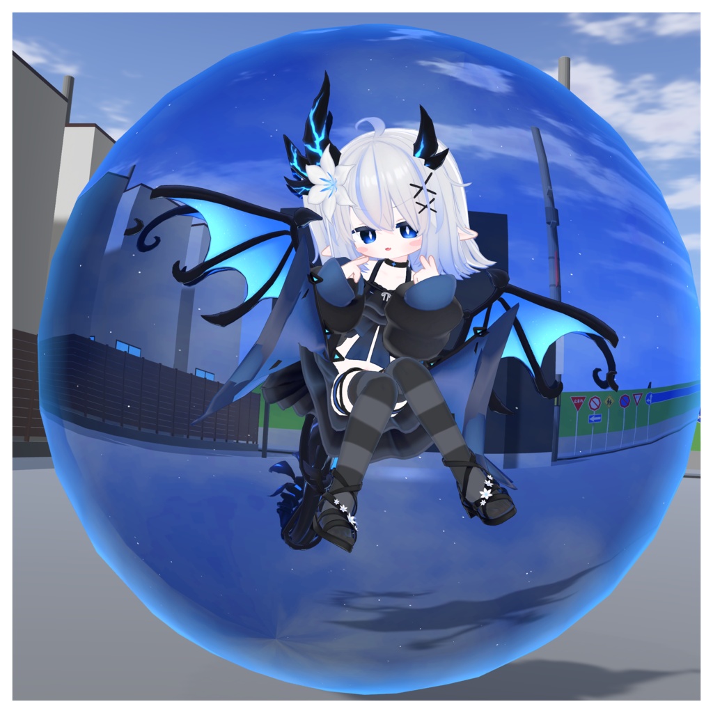【MA対応】泡沫すふぃあ【VRChat対応3Dモデル・アクセサリー】
