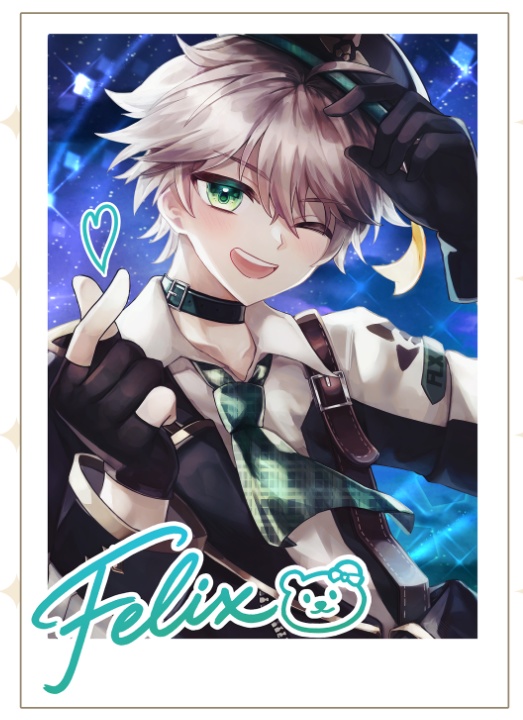 【EternalReturn】チェキ風アクリルブロック-フェリックス-